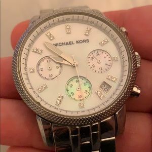 Authentic Michael Kors Opal & Diamond Watch